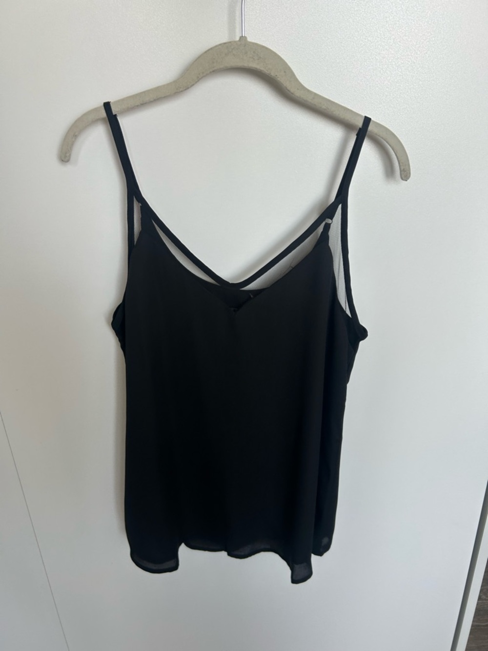 Lulu's Black Double-Strap V-Neck Cami